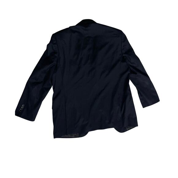 Pronto Wool Uomo Platinum Men's Luxury Black Blazer Size 42 Career Wedding Prom - Picture 2 of 4